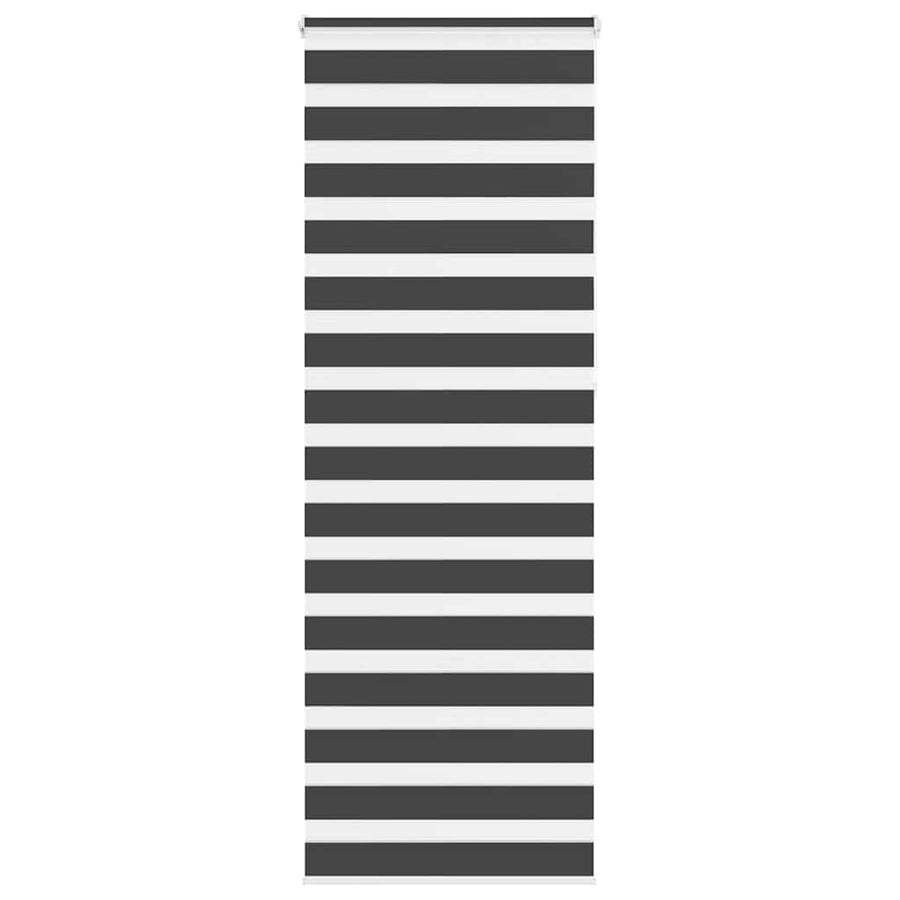 Zebra rolgordijn 90x230 cm stofbreedte 85,9 cm zwart