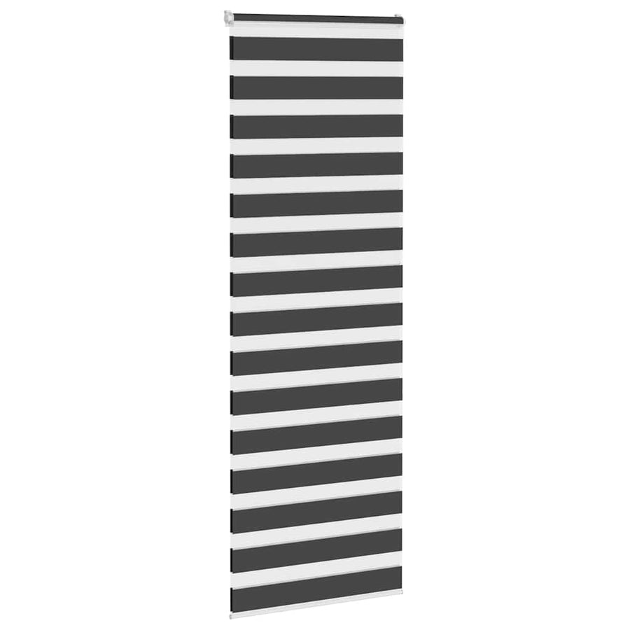 Zebra rolgordijn 90x230 cm stofbreedte 85,9 cm zwart