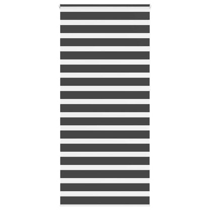 Zebra rolgordijn 95x230 cm stofbreedte 90,9 cm zwart