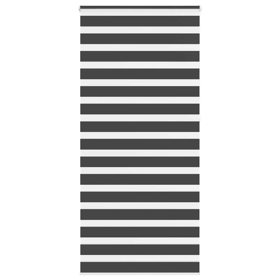 Zebra rolgordijn 95x230 cm stofbreedte 90,9 cm zwart