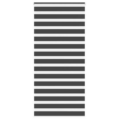 Zebra rolgordijn 100x230 cm stofbreedte 95,9 cm zwart