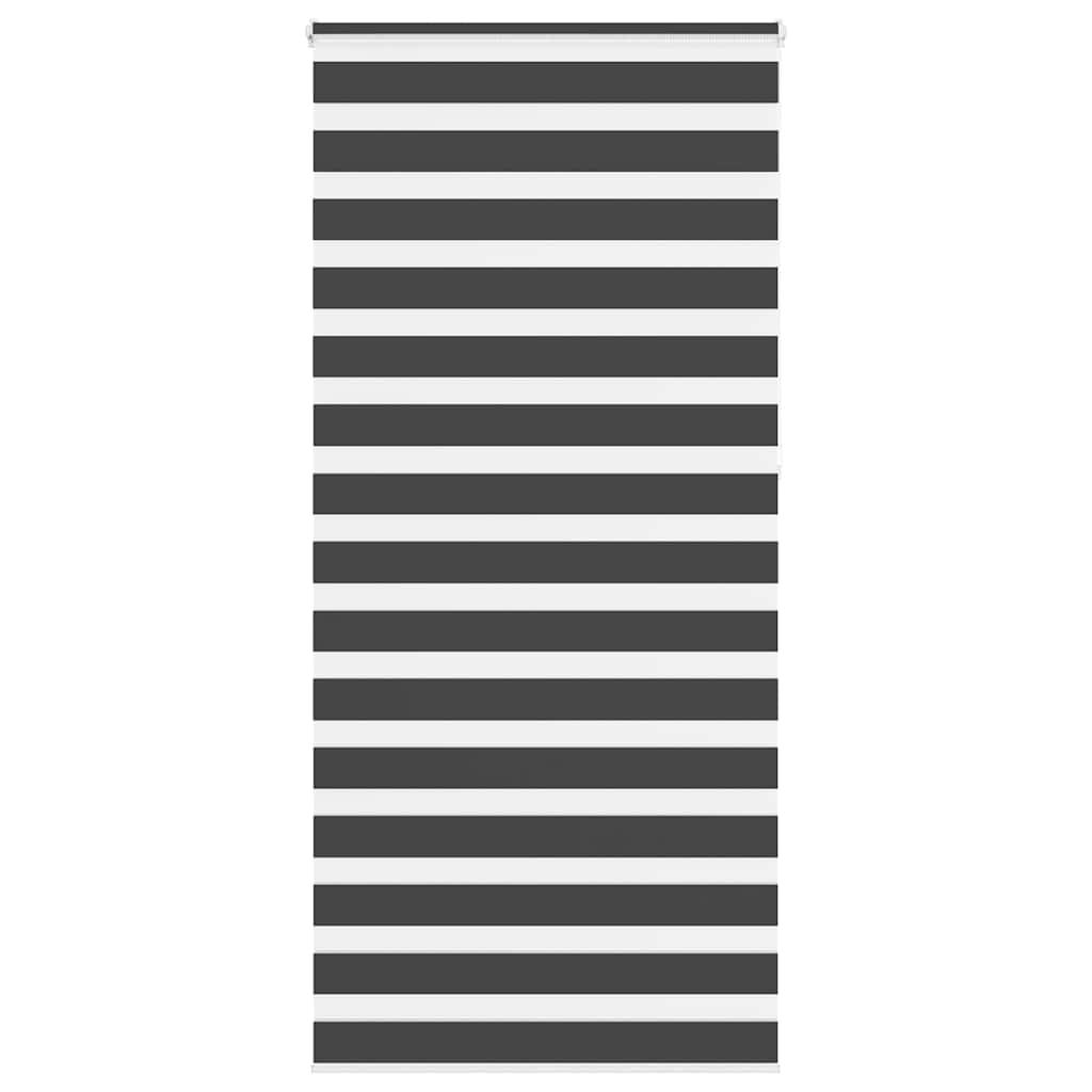Zebra rolgordijn 115x230 cm stofbreedte 110,9 cm zwart