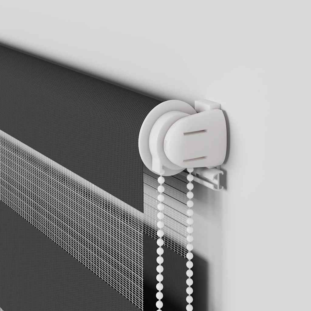 Zebra rolgordijn 115x230 cm stofbreedte 110,9 cm zwart