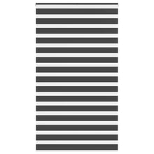 Zebra rolgordijn 125x230 cm stofbreedte 120,9 cm zwart