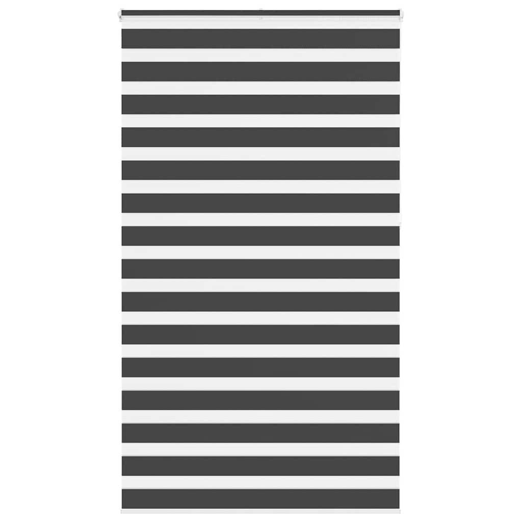 Zebra rolgordijn 135x230 cm stofbreedte 130,9 cm zwart
