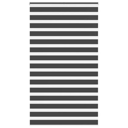 Zebra rolgordijn 135x230 cm stofbreedte 130,9 cm zwart