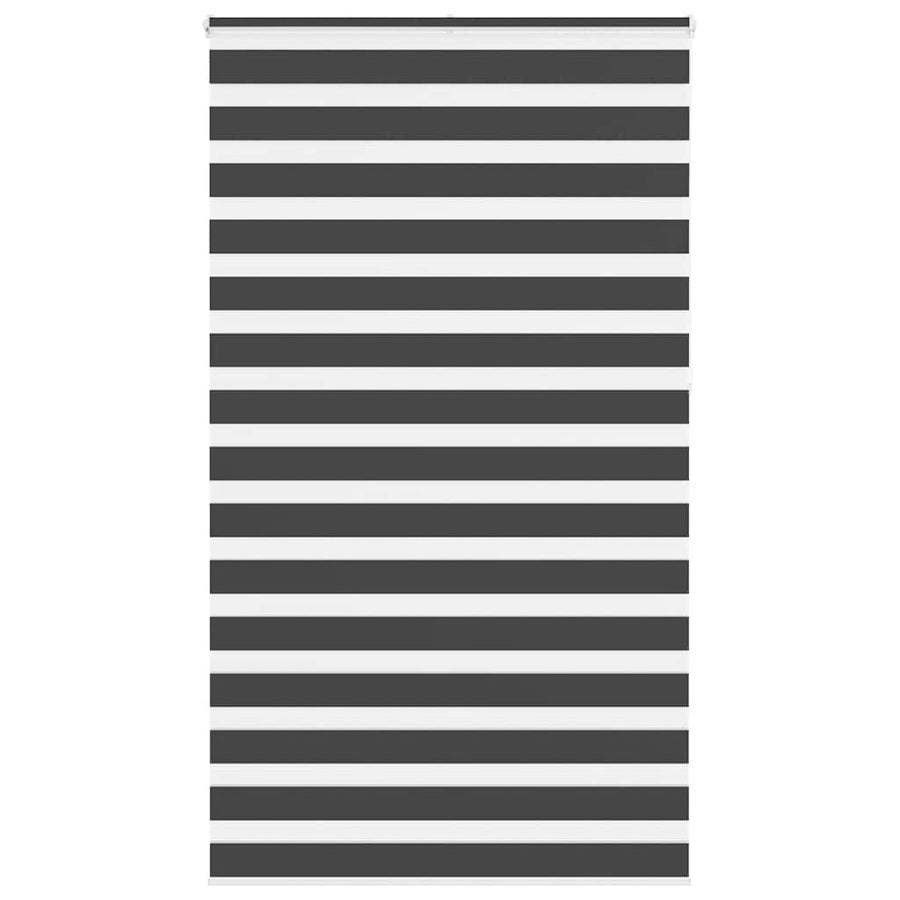 Zebra rolgordijn 135x230 cm stofbreedte 130,9 cm zwart