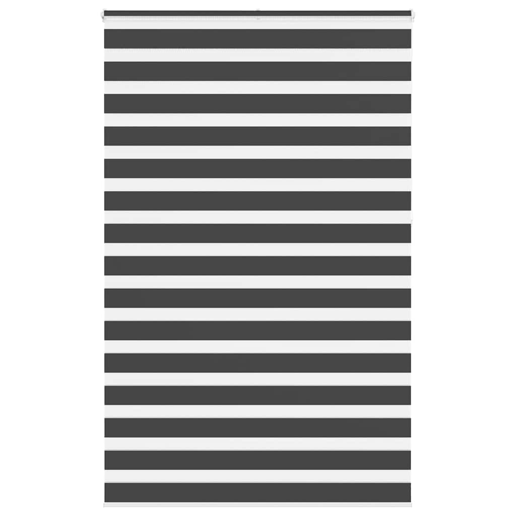 Zebra rolgordijn 140x230 cm stofbreedte 135,9 cm zwart