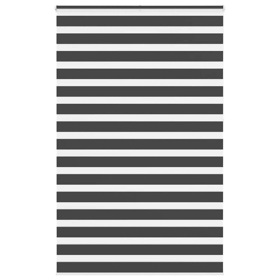 Zebra rolgordijn 140x230 cm stofbreedte 135,9 cm zwart