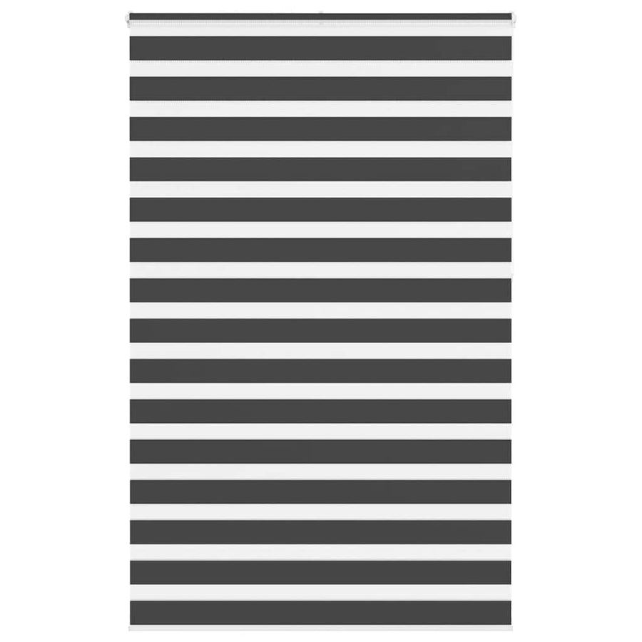 Zebra rolgordijn 150x230 cm stofbreedte 145,9 cm zwart