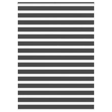 Zebra rolgordijn 155x230 cm stofbreedte 150,9 cm zwart