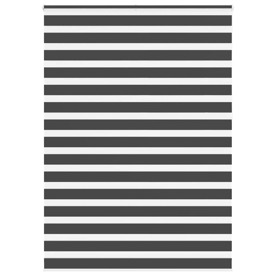 Zebra rolgordijn 155x230 cm stofbreedte 150,9 cm zwart