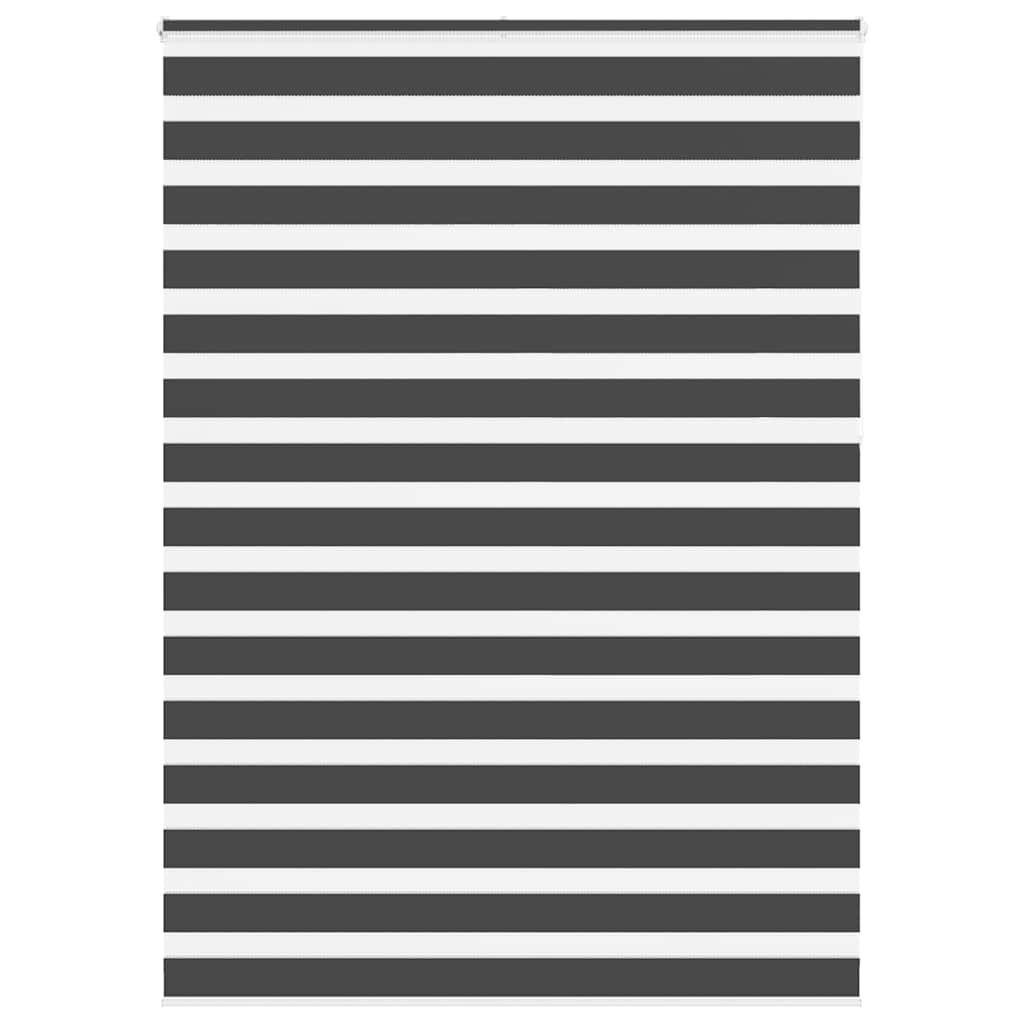 Zebra rolgordijn 165x230 cm stofbreedte 160,9 cm zwart