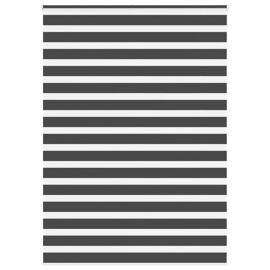 Zebra rolgordijn 165x230 cm stofbreedte 160,9 cm zwart