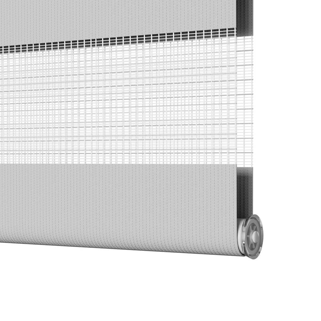 Zebra rolgordijn 55x230 cm stofbreedte 50,9 cm lichtgrijs