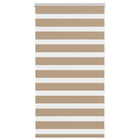 Zebra rolgordijn 70x100 cm zandbruin polyester