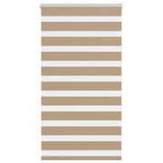 Zebra rolgordijn 70x100 cm zandbruin polyester