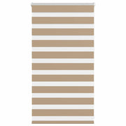 Zebra rolgordijn 75x100 cm zandbruin polyester