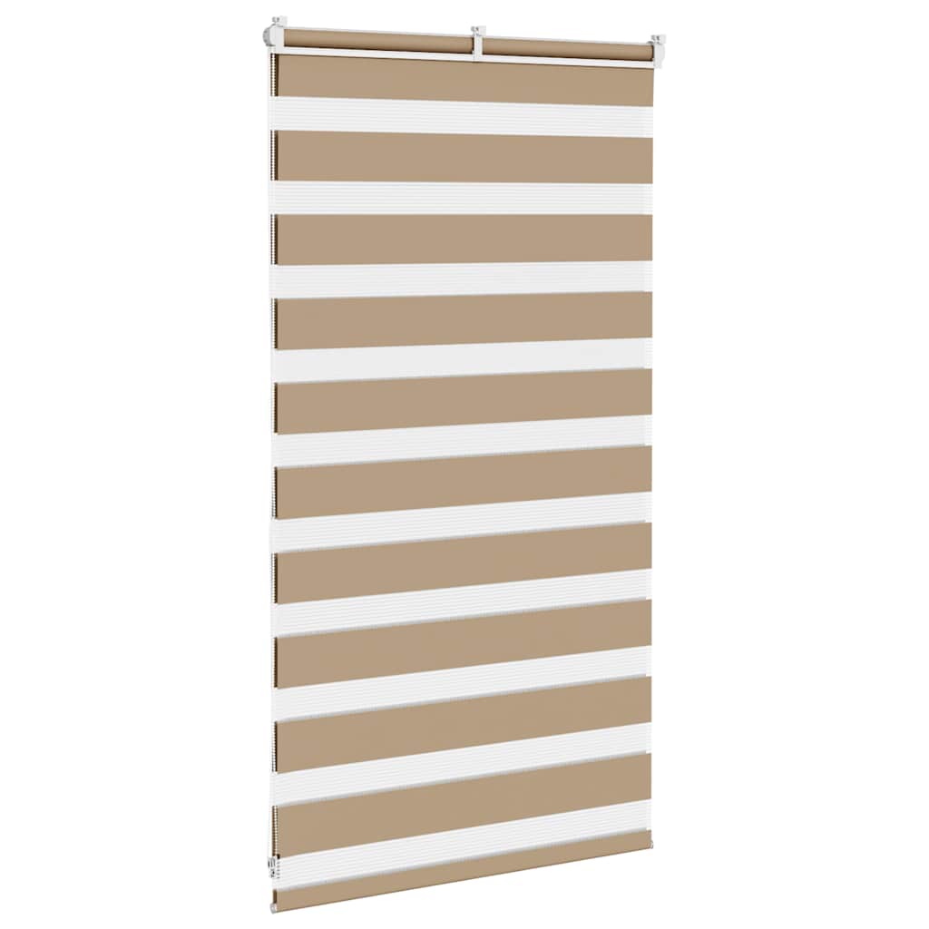 Zebra Blind 75x100 cm stofbreedte 70,9 cm polyester zandbruin