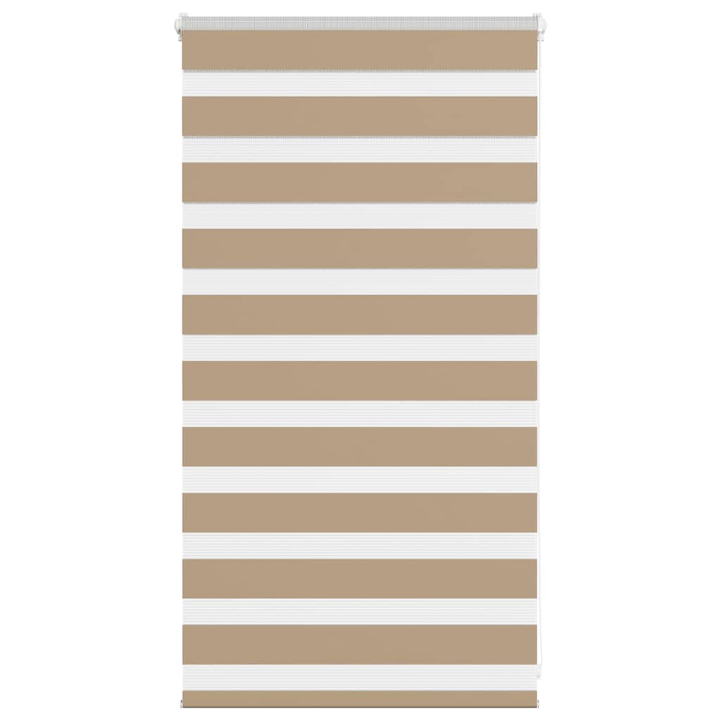 Zebra Blind 80x100 cm stofbreedte 75,9 cm polyester zandbruin