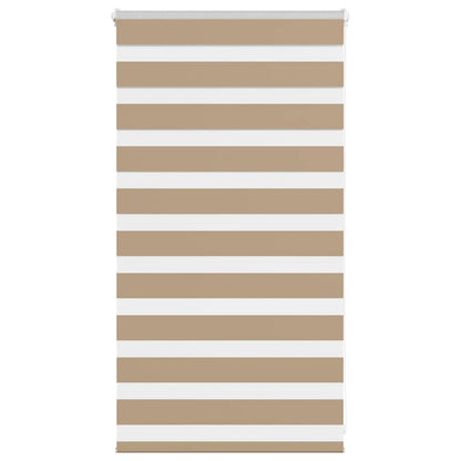 Zebra Blind 80x100 cm stofbreedte 75,9 cm polyester zandbruin
