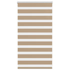 Zebra rolgordijn 85x100 cm zandbruin polyester