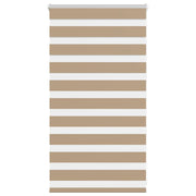 Zebra rolgordijn 85x100 cm zandbruin polyester
