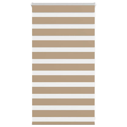 Zebra Blind 85x100 cm stofbreedte 80,9 cm polyester zandbruin