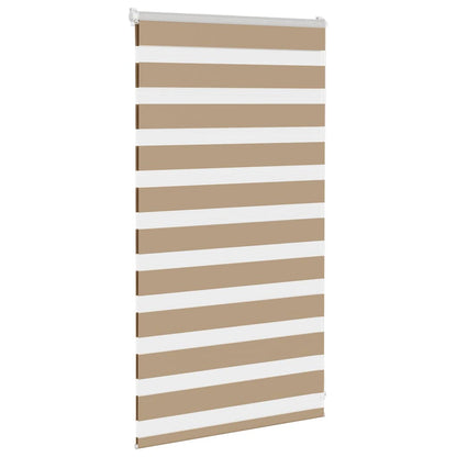 Zebra Blind 85x100 cm stofbreedte 80,9 cm polyester zandbruin