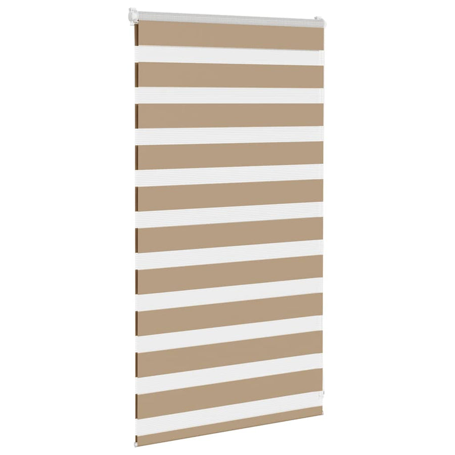 Zebra Blind 85x100 cm stofbreedte 80,9 cm polyester zandbruin