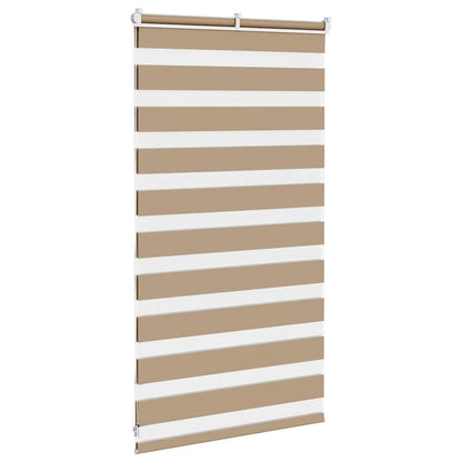 Zebra Blind 85x100 cm stofbreedte 80,9 cm polyester zandbruin