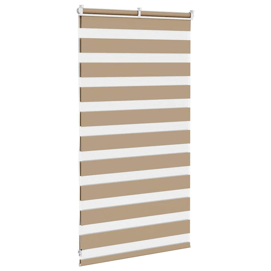 Zebra Blind 85x100 cm stofbreedte 80,9 cm polyester zandbruin