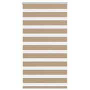 Zebra gordijn 90x100 cm polyester zandbruin