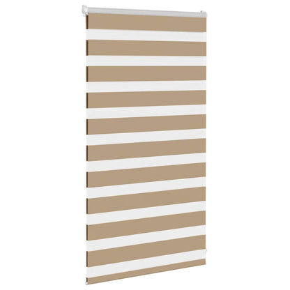 Zebra Blind 90x100 cm stofbreedte 85,9 cm polyester zandbruin