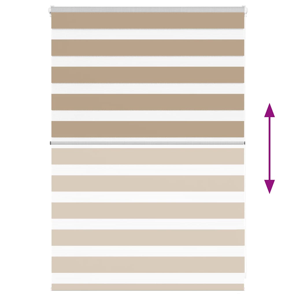 Zebra Blind 95x100 cm stofbreedte 90,9 cm polyester zandbruin