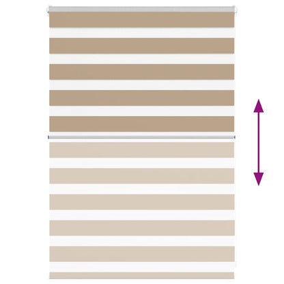 Zebra Blind 95x100 cm stofbreedte 90,9 cm polyester zandbruin