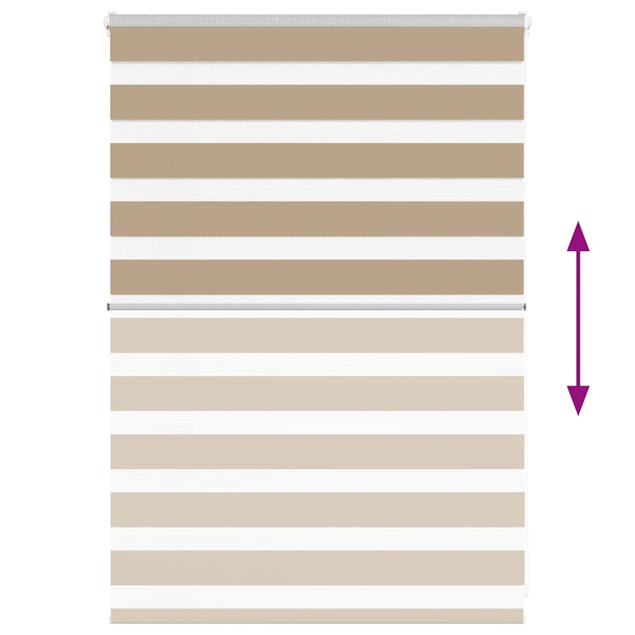 Zebra Blind 95x100 cm stofbreedte 90,9 cm polyester zandbruin