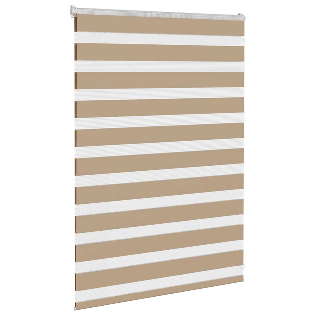 Zebra Blind 100x100 cm stofbreedte 95,9 cm polyester zandbruin