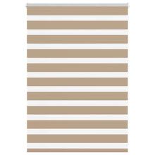 Zebra Blind 105x100 cm stofbreedte 100,9 cm polyester zandbruin