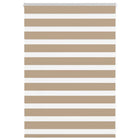 Zebra rolgordijn 110x100 cm zandbruin polyester