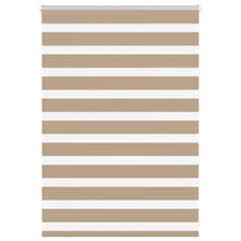 Zebra Blind 110x100 cm stofbreedte 105,9 cm polyester zandbruin