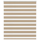 Zebra blind 120x100 cm zandbruin polyester