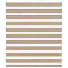 Zebra Blind 120x100 cm stofbreedte 115,9 cm polyester zandbruin