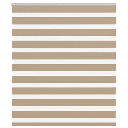 Zebra Blind 120x100 cm stofbreedte 115,9 cm polyester zandbruin