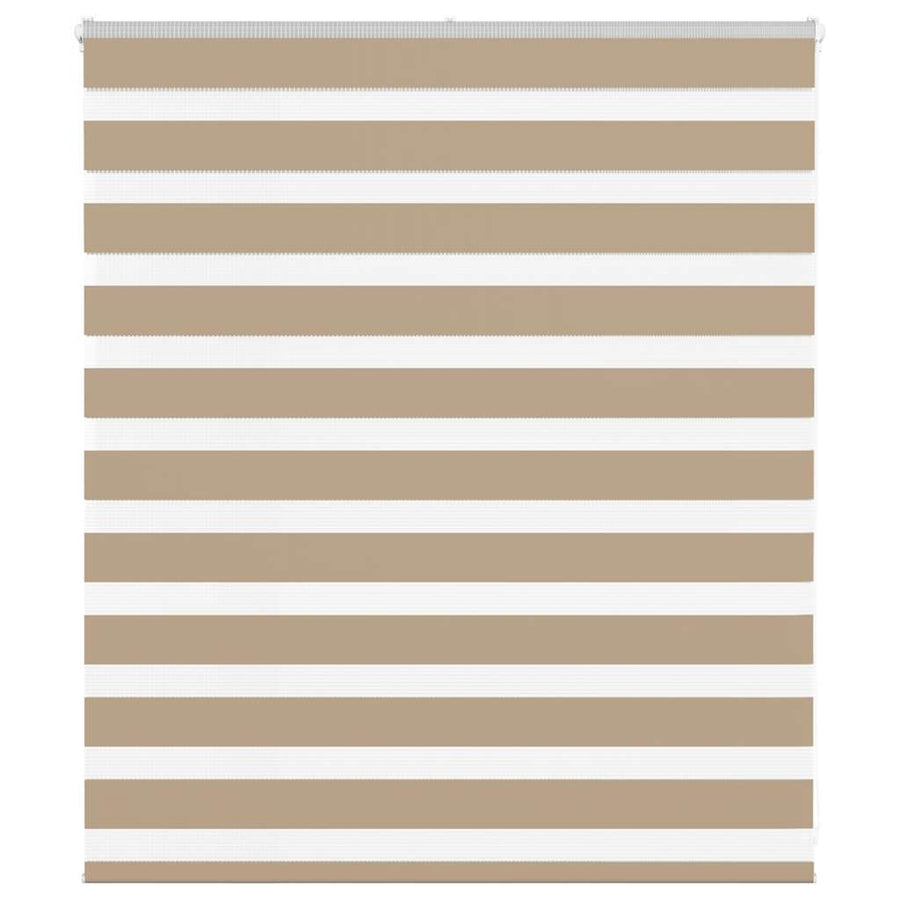 Zebra Blind 120x100 cm stofbreedte 115,9 cm polyester zandbruin