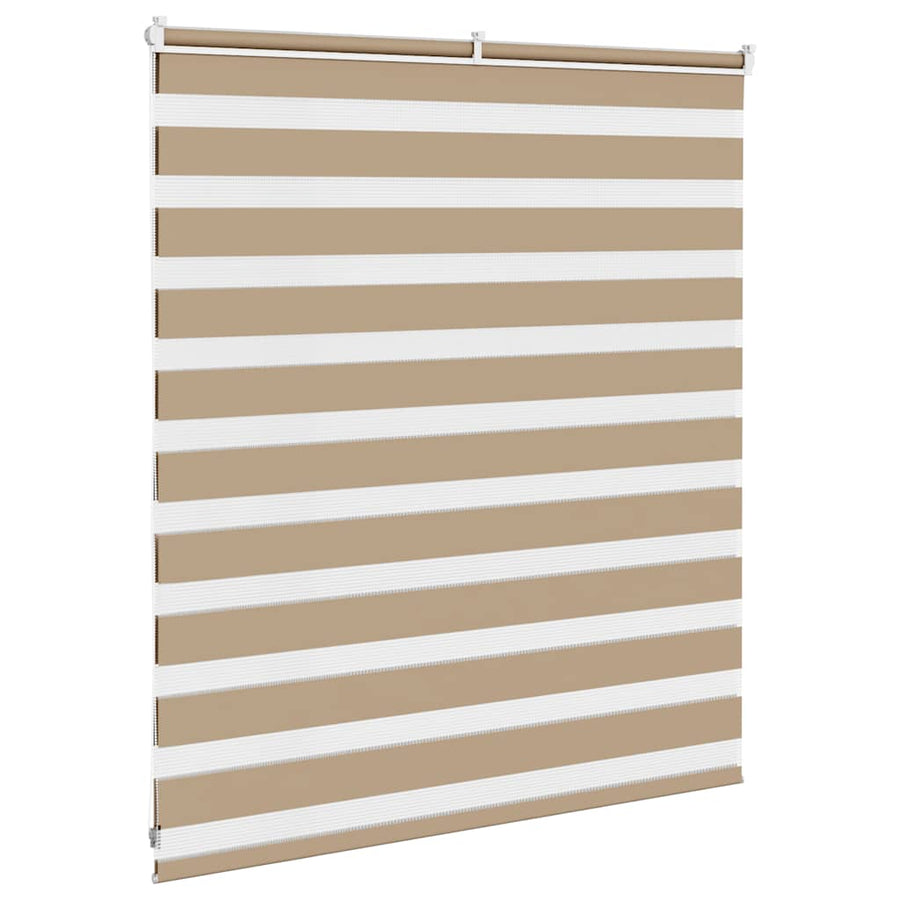 Zebra Blind 120x100 cm stofbreedte 115,9 cm polyester zandbruin