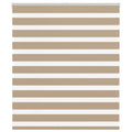 Zebra Blind 125x100 cm stofbreedte 120,9 cm polyester zandbruin