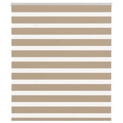 Zebra rolgordijn 125x100 cm zandbruin polyester