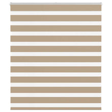 Zebra Blind 125x100 cm stofbreedte 120,9 cm polyester zandbruin