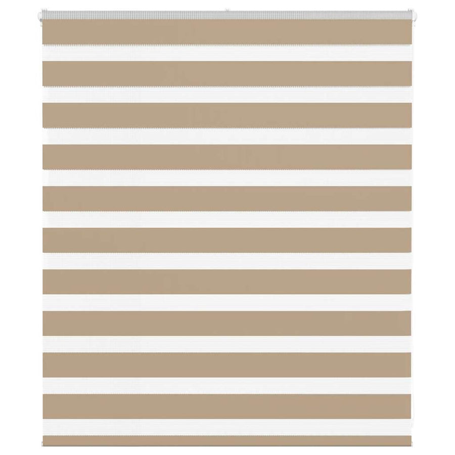 Zebra Blind 125x100 cm stofbreedte 120,9 cm polyester zandbruin